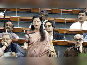 New Delhi, Dec 08 (ANI)_ Trinamool Congress (TMC)  MP Mahua Moitra speaks in the....