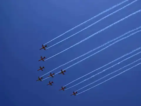 Suryakiran performs