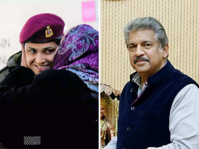 ​Anand Mahindra said that the picture of Major Beena Tiwari and the rescued girl should be the "global image of India."​
