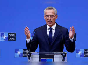 NATO Secretary General Stoltenberg holds news conference in Brussels