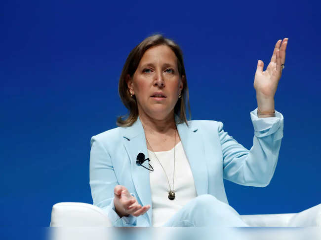 FILE PHOTO: YouTube CEO Susan Wojcicki attends a conference at the Cannes Lions International Festival of Creativity, in Cannes