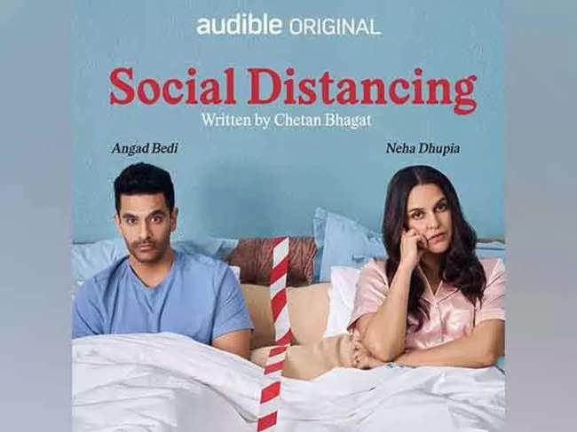 Neha Dhupia and Angad Bedi promote social distance, check how