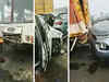 Multiple vehicles collide on the Delhi-Meerut expressway due to low visibility