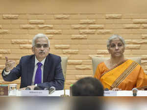 New Delhi: Union Finance Minister Nirmala Sitharaman with Reserve Bank of India ...
