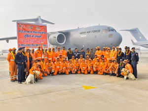 Ghaziabad: NDRF personnel return from earthquake-hit Turkiye after rescue and re...