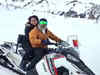 Viral video: Rahul, Priyanka Gandhi ride snowmobile in Gulmarg