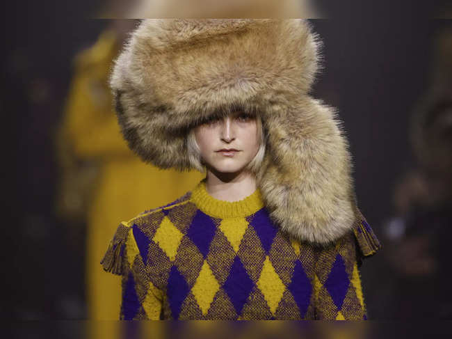 Faux fur, hot water bottles at Burberry's new London show