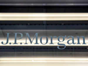 FILE PHOTO: A JPMorgan logo is seen in New York City