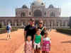 Aussie cricketer David Warner visits Delhi monument with family. Asks Instagram followers to guess its name