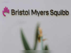 FILE PHOTO: FILE PHOTO: A sign stands outside a Bristol Myers Squibb facility in Cambridge