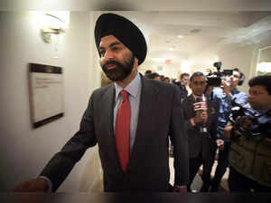 FILE PHOTO: President and CEO of Mastercard Ajay Banga leaves after meeting India's Prime Minister Narendra Modi at a breakfast in New York