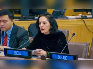 New York: Permanent Representative of India to the United Nations Ruchira Kamboj...