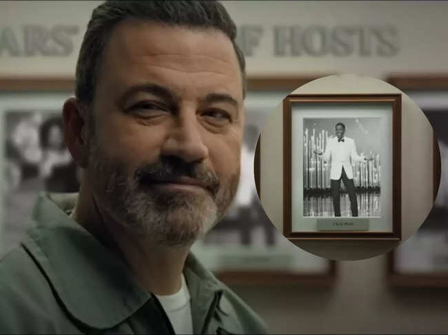 ​In an ad for this year’s show, Jimmy Kimmel made his humble case for being the right person for the job while noting that he can’t get slapped because "I cry a lot."​