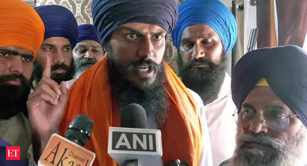 amritpal singh news: Amritpal Singh on Khalistan demand: 'Our aim shouldn't be seen as evil and taboo' - The Economic Times Video | ET Now