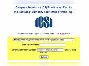 ICSI CS Result 2022: CS Professional result announced, Executive result for December exam on icsi.edu at 2 PM today