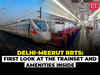 Delhi-Meerut RRTS: First look at the trainset and amenities inside