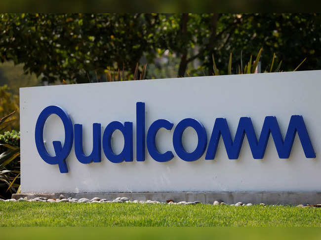 FILE PHOTO: Qualcomm sign shown in San Diego