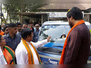 Cooch Behar: Union MoS Nisith Pramanik and BJP State President Sukanta Majumdar ...