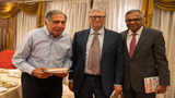 Bill Gates gifts his books to Ratan Tata during Mumbai meeting