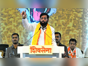 The chief minister Eknath Shinde