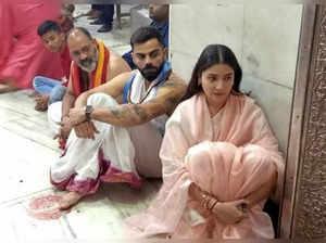 Anushka Sharma and Virat Kohli offer prayers at Mahakaleshwar Temple in Ujjain