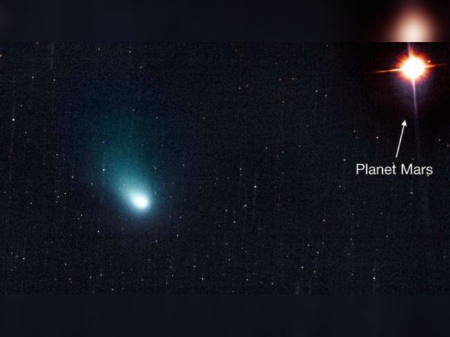 Goan astronomer captures a rare skyshow of comet, Mars