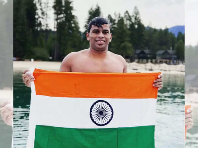 Prabhat ​Koli faced difficulties in the last lap of the swim due to leaping waves and gusty winds.