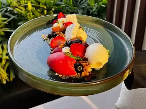 White Chocolate Thandai Mousse 