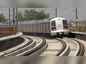 File photo of a Delhi Metro train. TOI