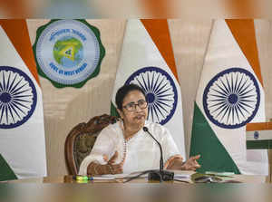 **EDS: IMAGE VIA CM OFFICE** Kolkata: West Bengal Chief Minister Mamata Banerjee...