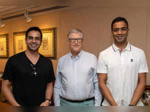 Zerodha kamath brothers with Bill Gates