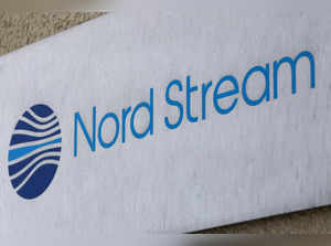 FILE PHOTO: The logo of Nord Stream AG is seen at an office building in Vyborg