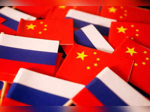 FILE PHOTO: Illustration picture of China and Russia flags