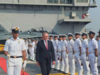Australian PM Anthony Albanese receives guard of honour onboard INS Vikrant