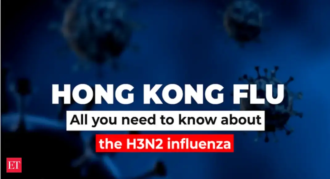 The image emphasizes the importance of understanding the H3N2 influenza during the 2025 Hong Kong flu season, highlighting public health concerns such as hospital admissions, school outbreaks, preventive measures, and the spread of respiratory illness.