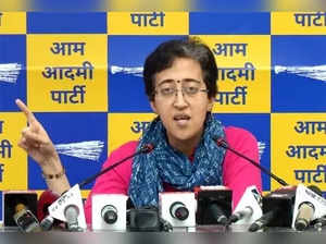 New Delhi: AAP MLA Atishi addresses a press conference in New Delhi,on Sunday, March 05 , 2023.(Photo:IANS/Twitter)