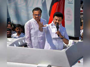 Erode: Tamil Nadu Chief Minister M.K. Stalin during a campaign in support of the...