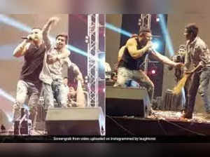 Yo Yo Honey Singh dances with cleaning staff during concert. Watch video