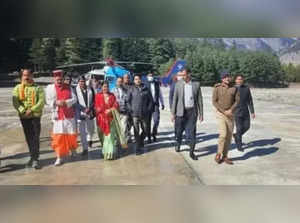 Union Minister Jyotiraditya Scindia reached Uttarkashi on a 2-day tour, will review the Vibrant Village scheme in Uttarkashi.