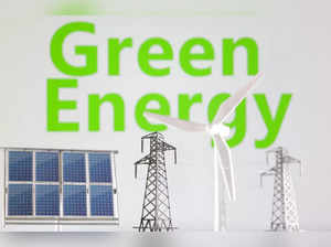 Illustration shows words Green Energy