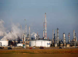 FILE PHOTO: Petrochemical storage tanks are seen at the Suncor Energy chemical plant near Edmonton