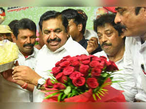 Chennai: AIADMK leader Edappadi K Palaniswami (EPS) files his nomination papers ...