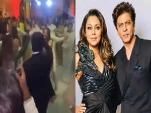 Shah Rukh Khan, Gauri Khan groove together at Alanna Panday and Ivor McCray’s wedding; Watch