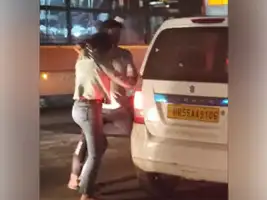 delhi: Caught on cam: Man seen beating and dragging a woman into ...