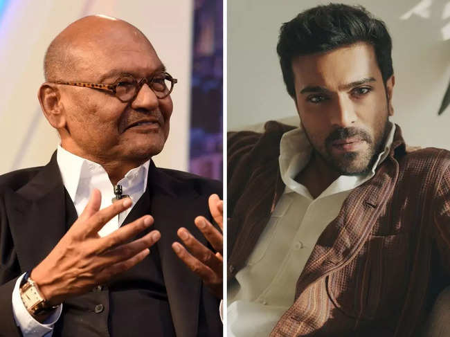​Anil Agarwal shared a picture with Ram Charan on Twitter.