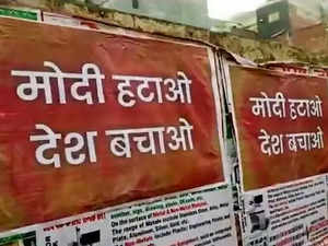 Modi posters: 100 FIRs, 6 arrested for pasting posters against PM Narendra  Modi across Delhi - The Economic Times