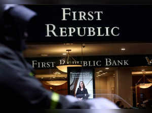FILE PHOTO: First Republic Bank branch in Midtown Manhattan in New York City