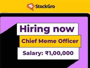 Bengaluru-based StockGro is hiring chief meme officer