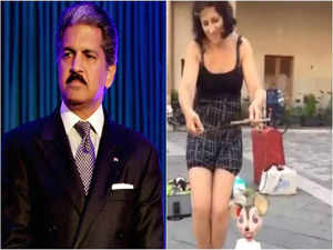 Anand Mahindra shares edited video of cute puppet dancing with its master on Oscar-winning song ‘Naatu Naatu’ ; Watch video
