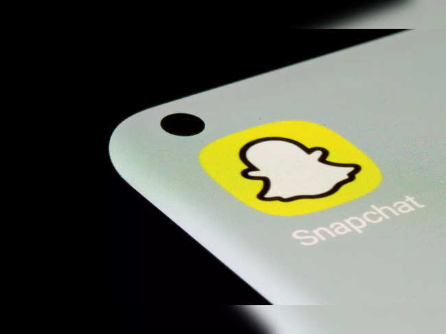 FILE PHOTO: Snapchat app is seen on a smartphone in this illustration